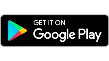 검은 배경에 다채로운 색상의 Google Play 스토어 로고.