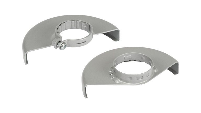 두 개의 회색 Bosch Professional 도구 부품이 나란히 놓여 있습니다.