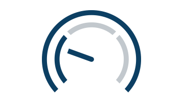 파란색 Bosch Professional 도구가 속도 표시기를 보여줍니다.