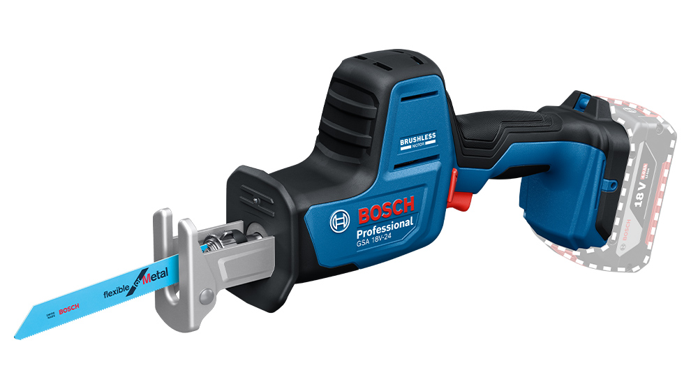 보쉬 프로페셔널 블루 무선 리프팅 톱, 유연한 블레이드.