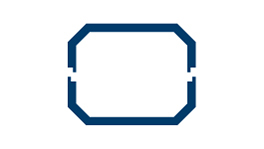 흰색 배경에 파란색 정사각형 Bosch Professional 도구 부착물.